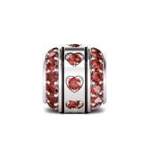 Heart Design Charm Sterling Silver