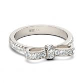 Simple Bowknot Sterling Silver Ring