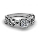 Princess Cut Sterling Silver Ring