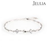 Four Leaf Clover Sterling Silver Bracelet