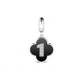 Number One Pendant Sterling Silver