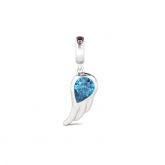 Angel Wing Pendant Sterling Silver