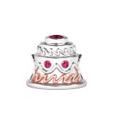 Birthday Cake Charm Sterling Silver