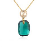 Gold Tone Large Stone Necklace