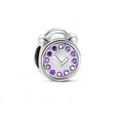 Clock Charm Sterling Silver