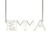 Silver Neon Style Name Necklace