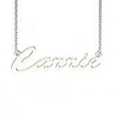 Carrie Style Sterling Silver Name Necklace