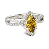 Halo Marquise Cut Sterling Silver Ring