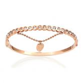 Rose Gold Tone Chain Design Bangle