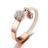 Clover Titanium Steel Bangle