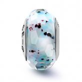 Colorful Dots Faceted Glass Charm