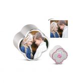 Four-leaf Clover Photo Charm Sterling Silver