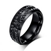 Black Titanium Steel Men's Band