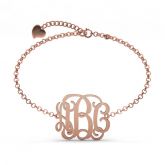 Personalized Monogram Bracelet Sterling Silver