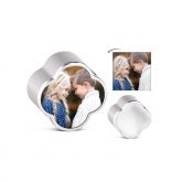 Four-leaf Clover Engravable Charm Sterling Silver