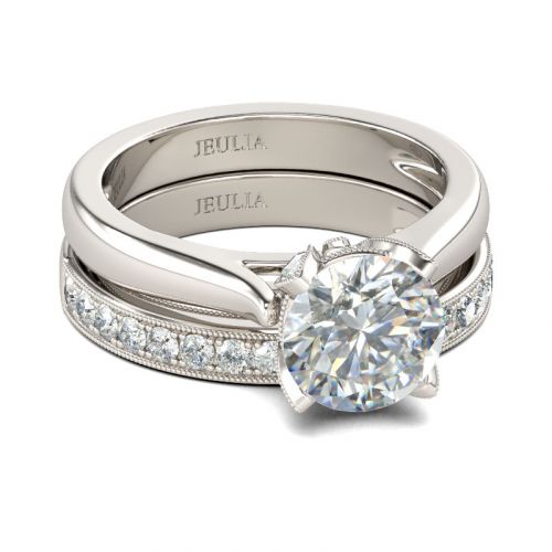 Jeulia Premium Artisan Jewelry Engagement Wedding Rings